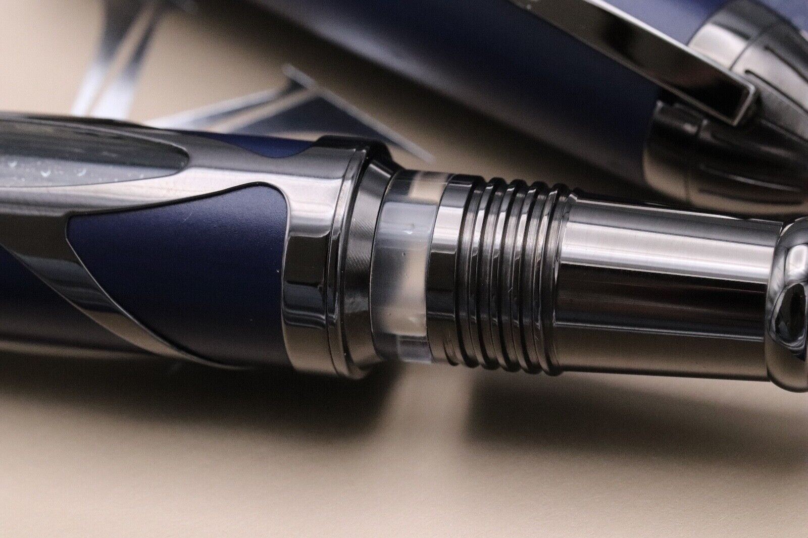 Visconti Torpedo Blue Emotion Ruthenium Limited Edition Fountain Pen image 3