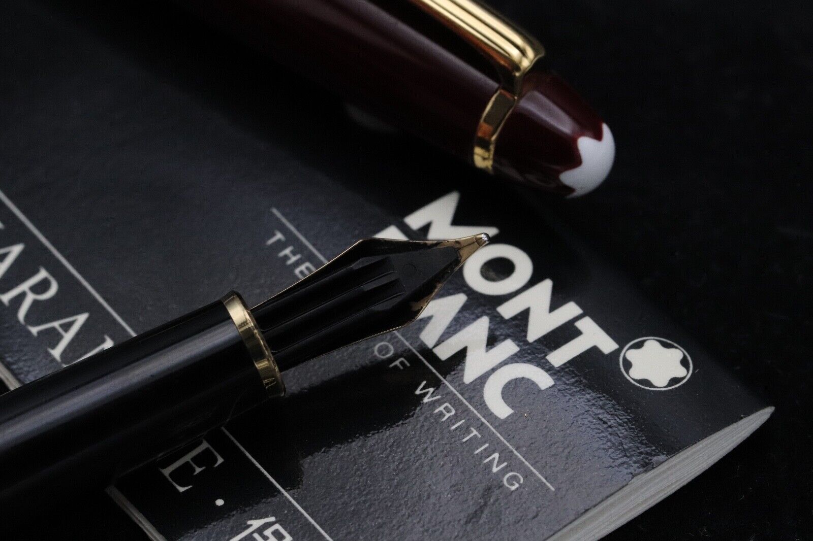 Montblanc Meisterstuck 144 Classique Bordeaux (Black Section) Fountain Pen image 3