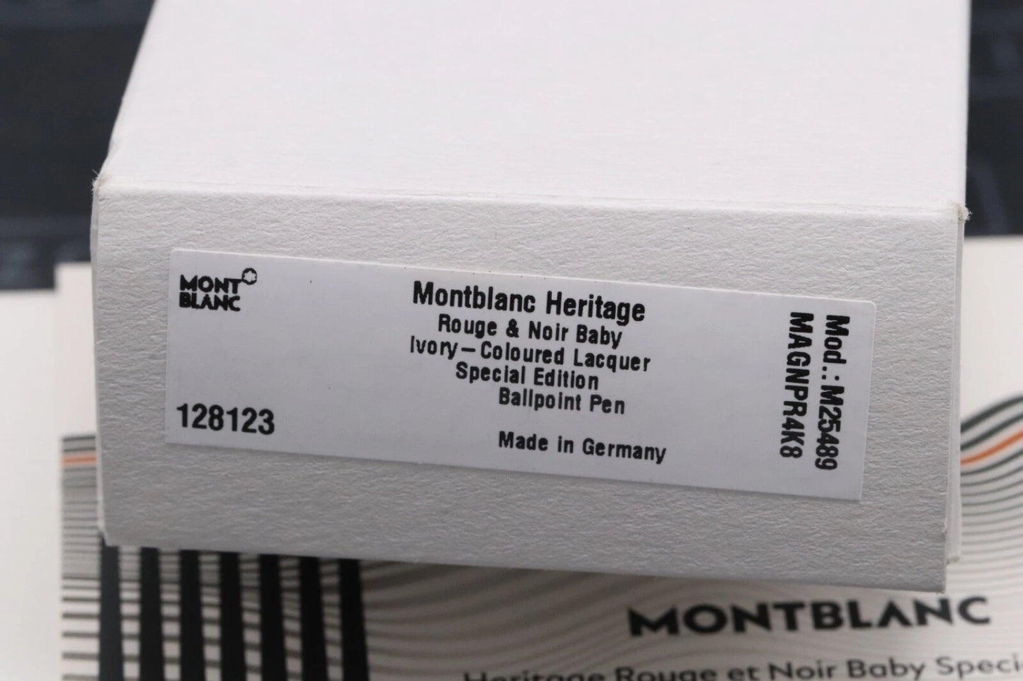 Montblanc Heritage Rouge et Noir Baby Ivory-Resin Ballpoint Pen image 1