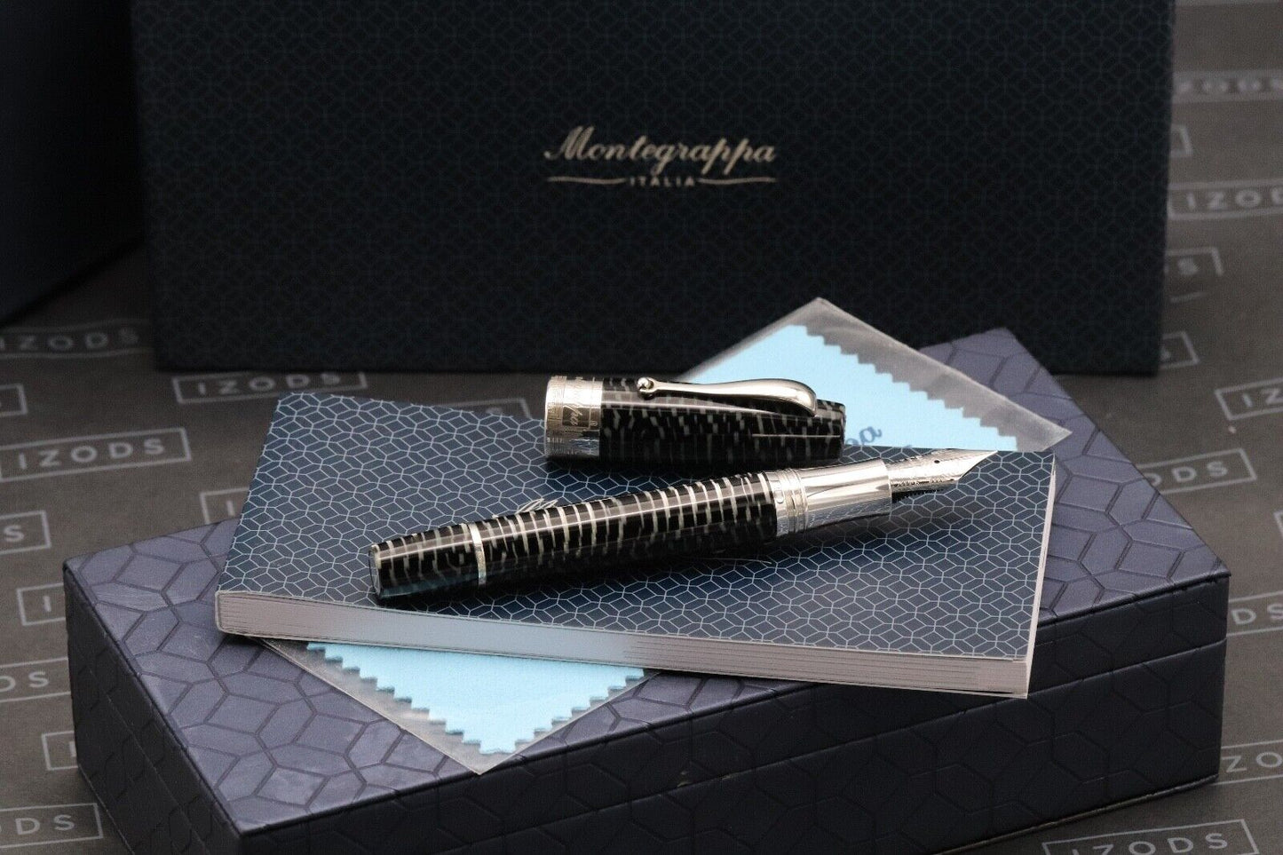 Montegrappa Extra 1930 Zebra Celluloid LE50 Celluloid Fountain Pen - 2002 Nib image 0