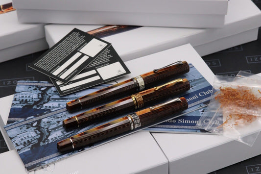 ASC Gladiatore Medio Bespoke Series Arco Bronze 3 Fountain Pen Set - DIPPED image 0