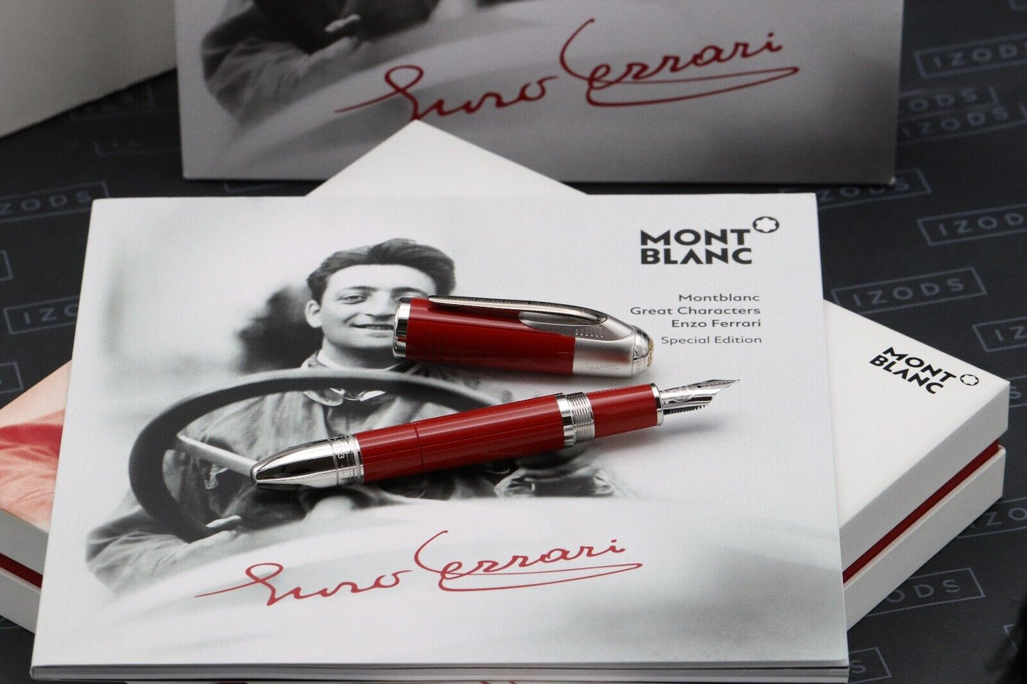 Montblanc Great Characters Enzo Ferrari Special Edition Fountain Pen - Fine Nib image 0