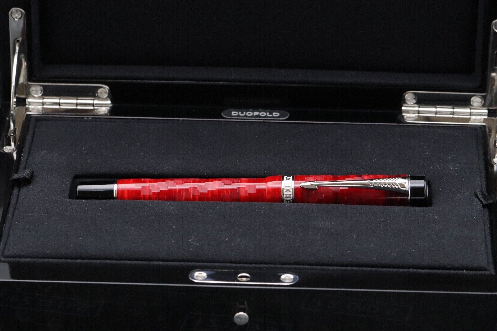 Parker Duofold Centennial DNA Flame Red LE100 Fountain Pen - UNUSED image 9