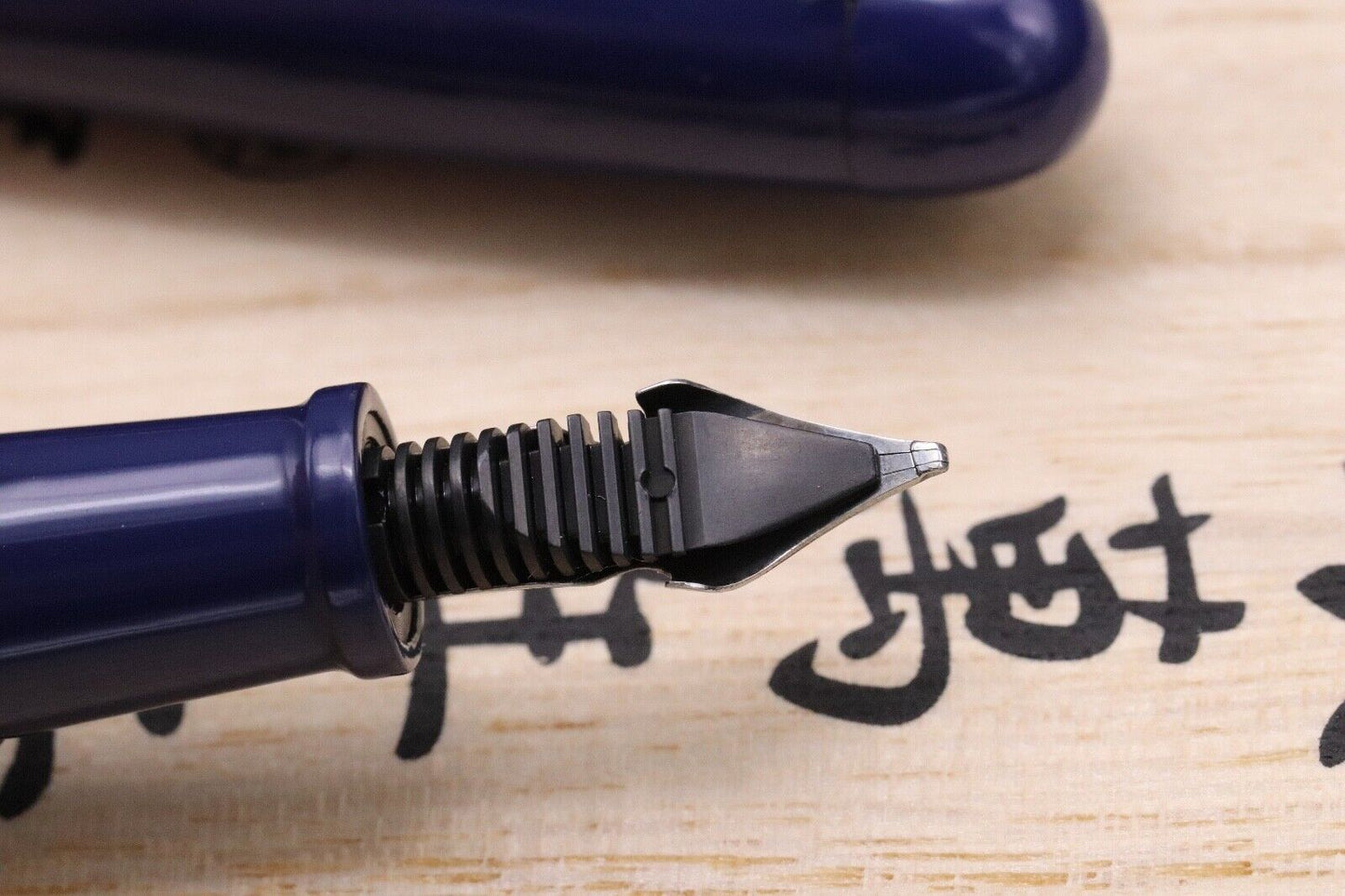 Nakaya Portable Writer Kikyo Ruthenium Fountain Pen - 'Nakata' Elastic Music Nib image 3