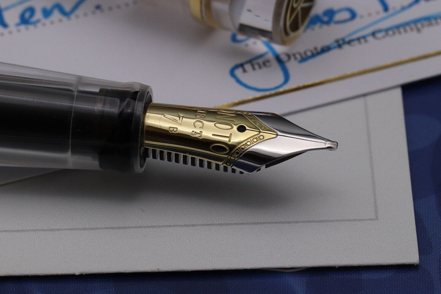 Onoto Magna The Demonstrator LE10 Plunger Fountain Pen - 18k Sorowka Stub Nib image 2