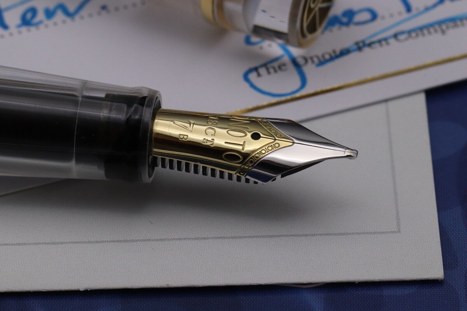 Onoto Magna The Demonstrator LE10 Plunger Fountain Pen - 18k Sorowka Stub Nib image 2