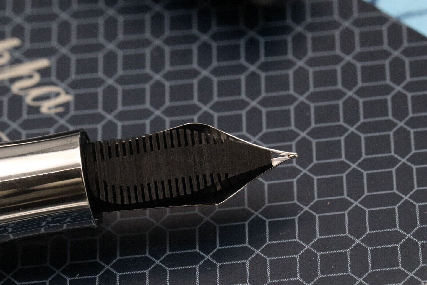 Montegrappa Extra 1930 Zebra Celluloid LE50 Celluloid Fountain Pen - 2002 Nib image 4