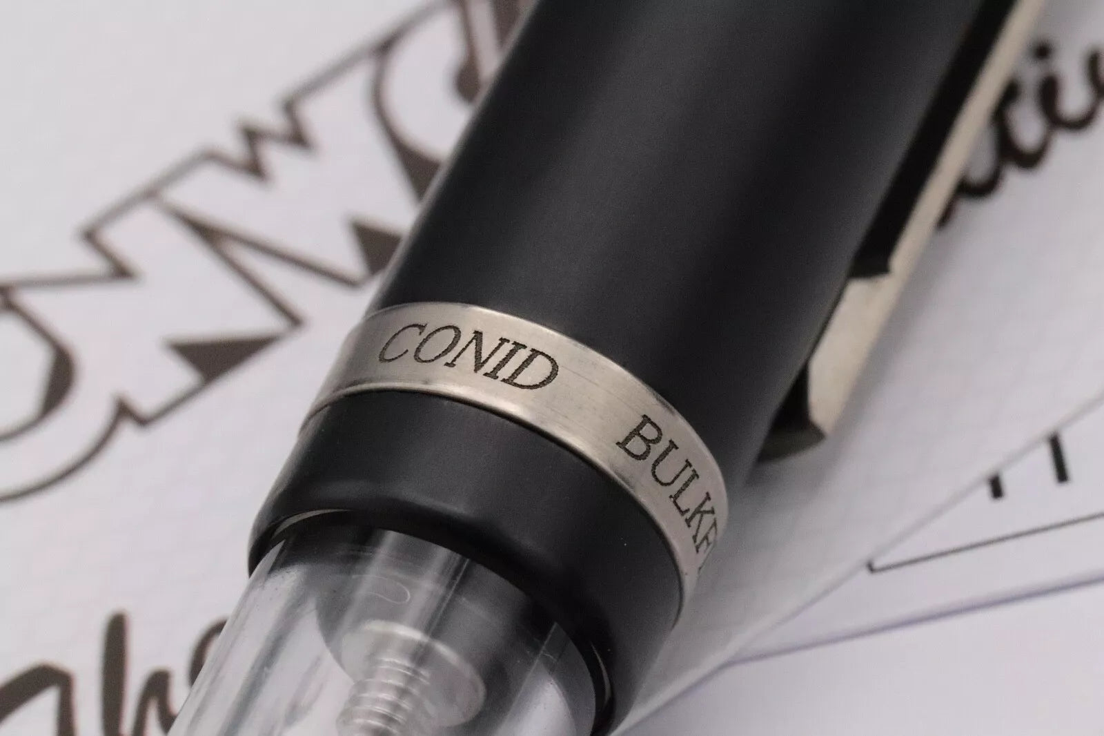 Conid Bulkfiller Regular Demonstrator Fountain Pen - #6 Ti Medium Nib image 5
