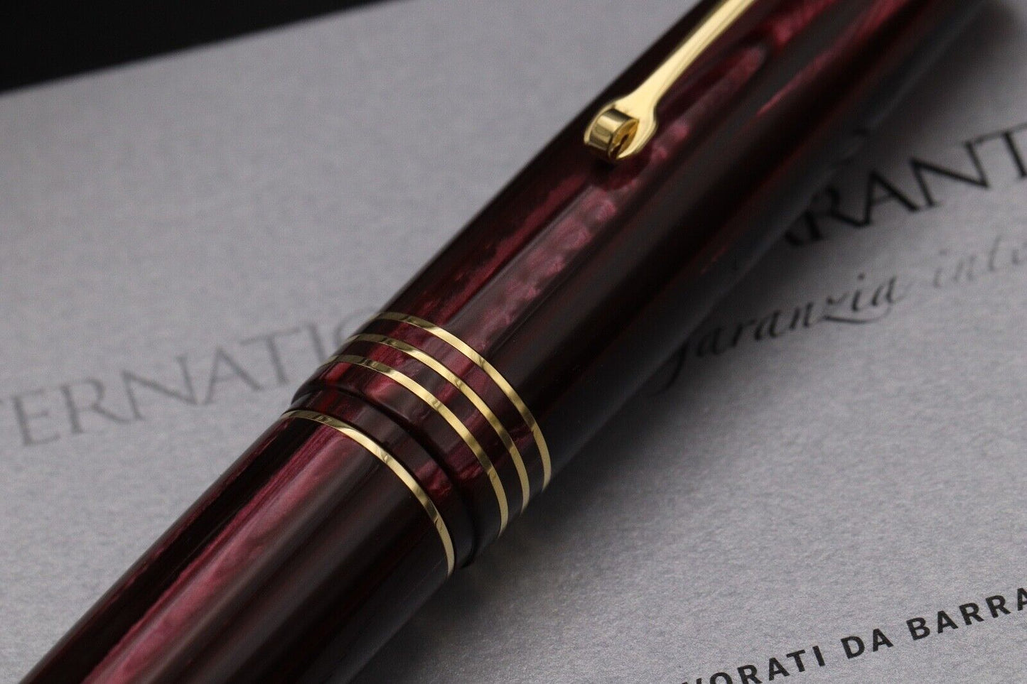 Leonardo MZ Grande Rubino Celluloid Fountain Pen - Medium #8 La Fenice Nib image 5