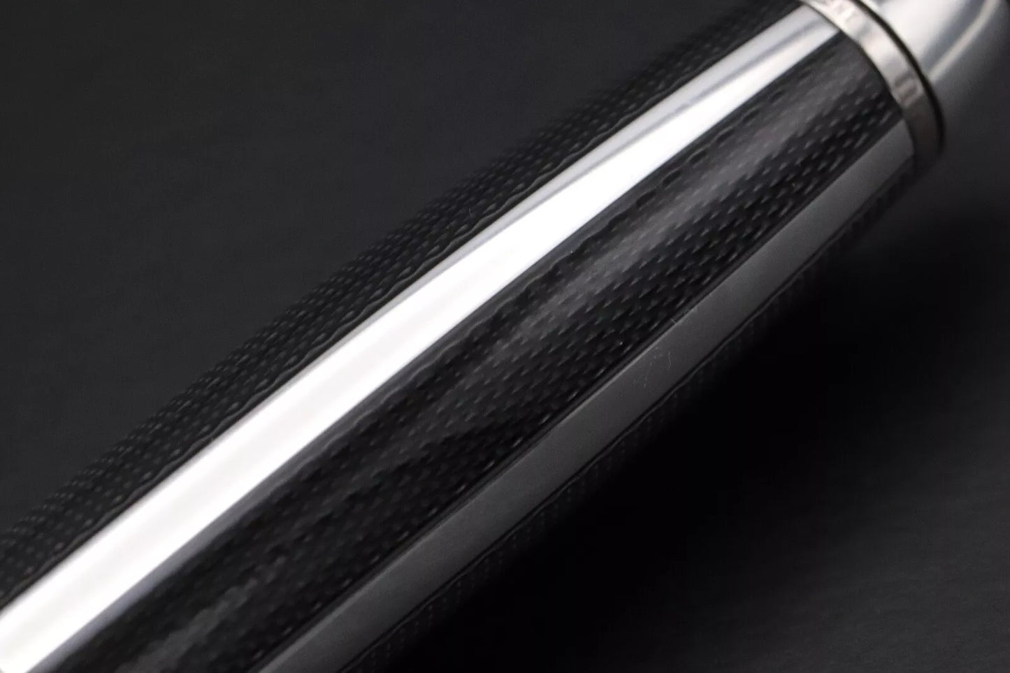Montblanc Meisterstuck 146 LeGrand Silver Fibre Guilloche Fountain Pen - UNUSED image 5