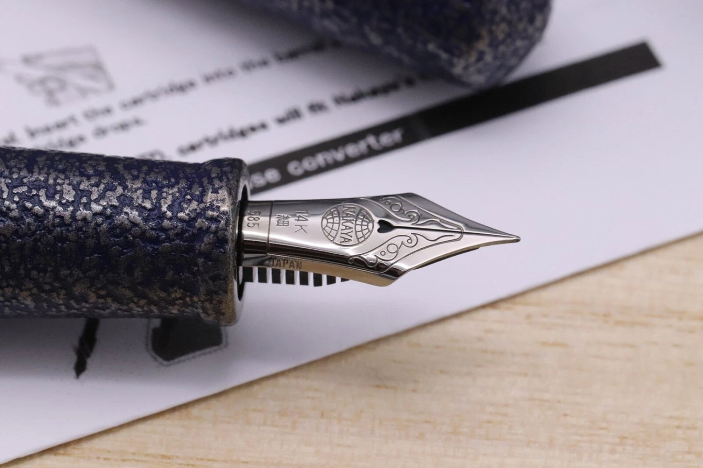 Nakaya Dorsal Fin 2 Suzu Ishime Fountain Pen - UNUSED - Fine Nib image 7