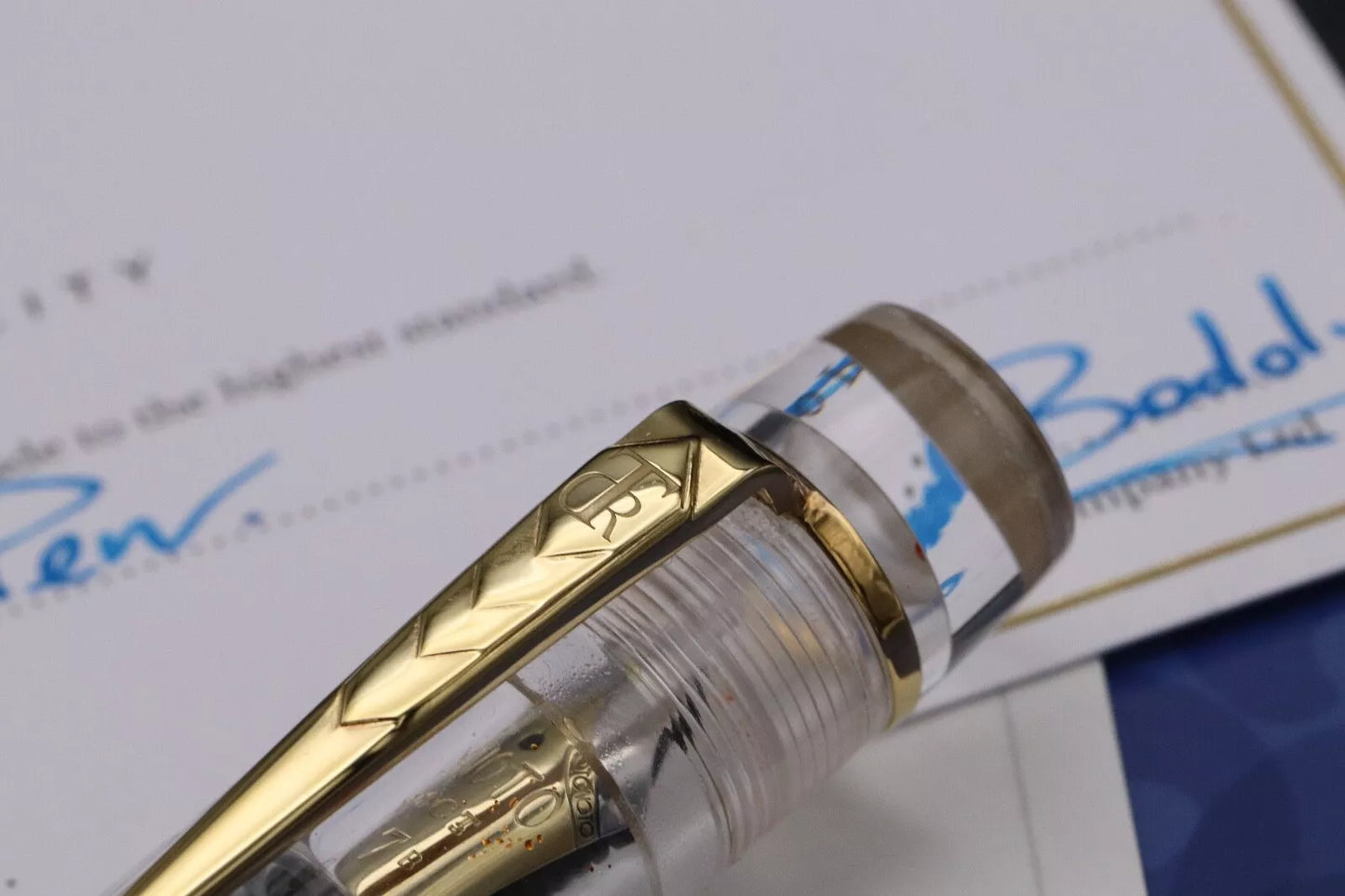 Onoto Magna The Demonstrator LE10 Plunger Fountain Pen - 18k Sorowka Stub Nib image 8