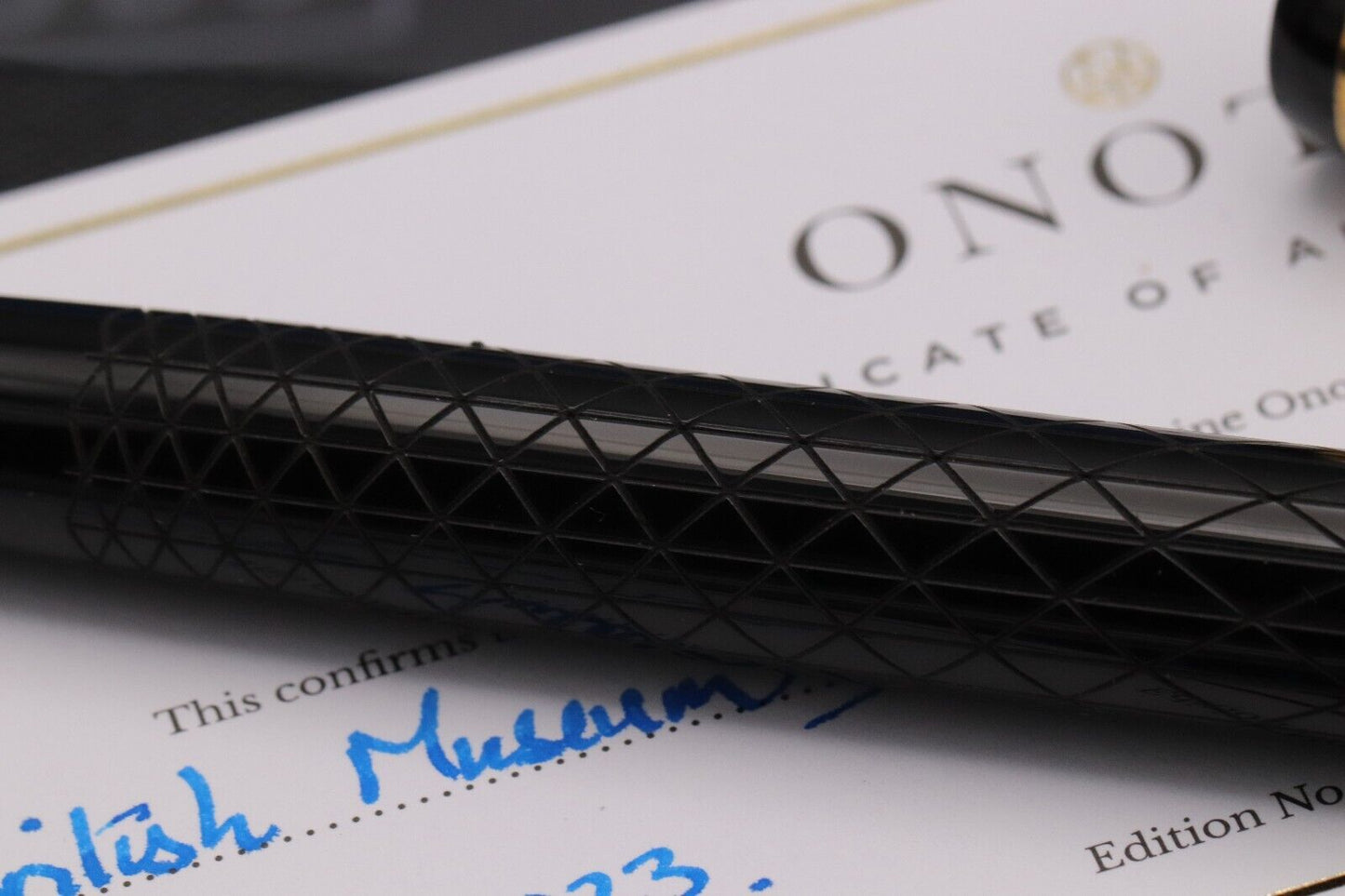 Onoto Magna British Museum Fountain Pen - 18k Fine Nib - DIPPED image 3
