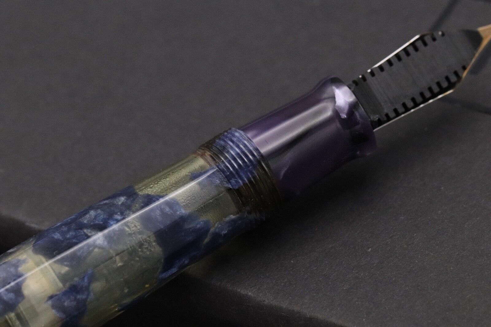 Omas Extra Paragon Lucens Blue Royale Celluloid LE Fountain Pen image 4