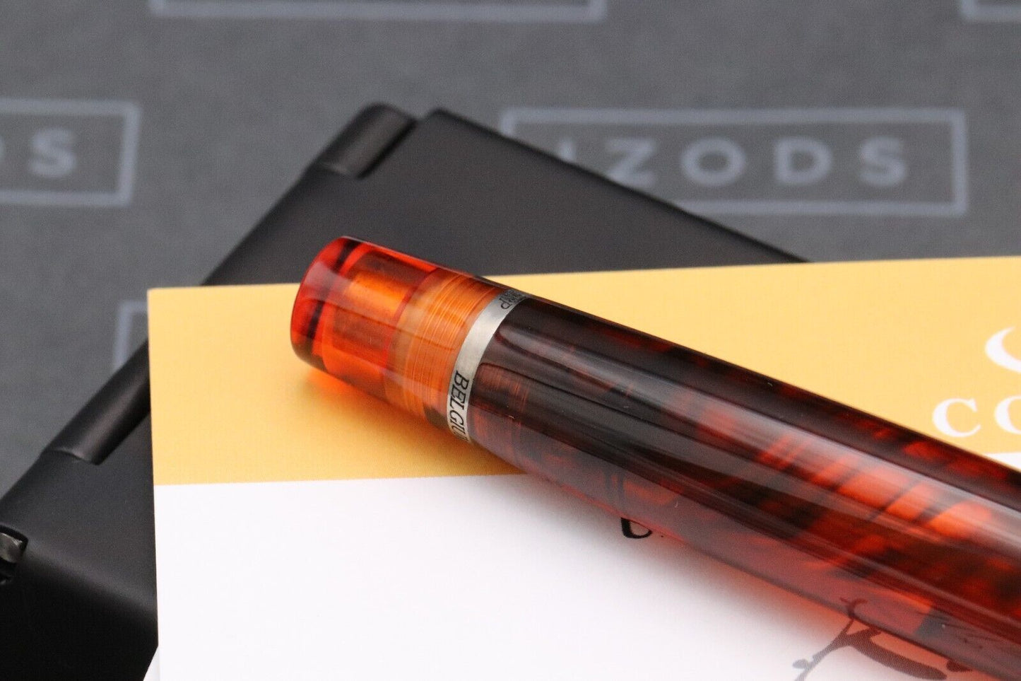 Conid Bulkfiller Kingsize Wild Tiger Titanium Fountain Pen - #8 14k EF Nib image 3