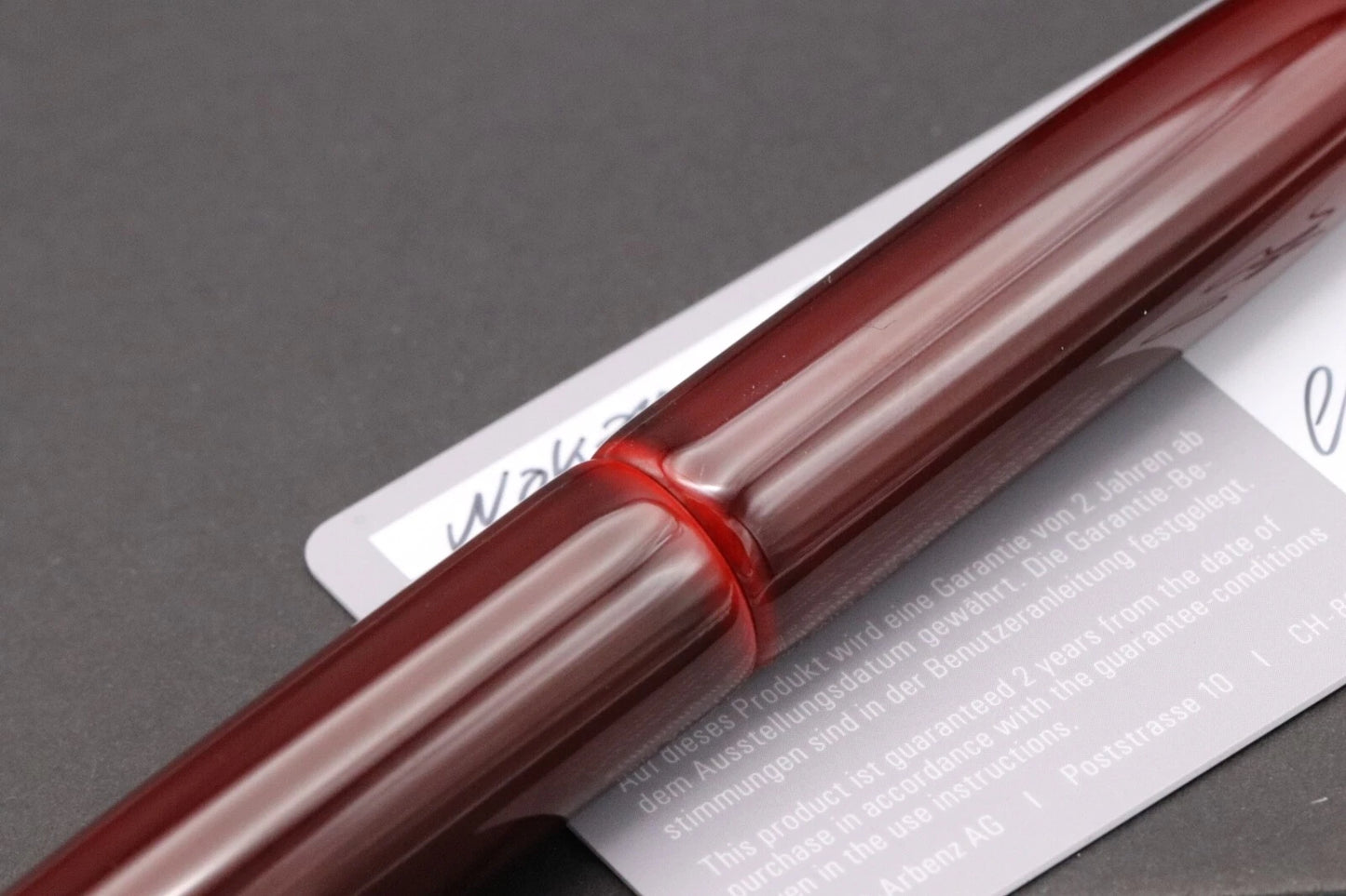 Nakaya D-17mm Portable Cigar Aka-Tamenuri Fountain Pen image 2