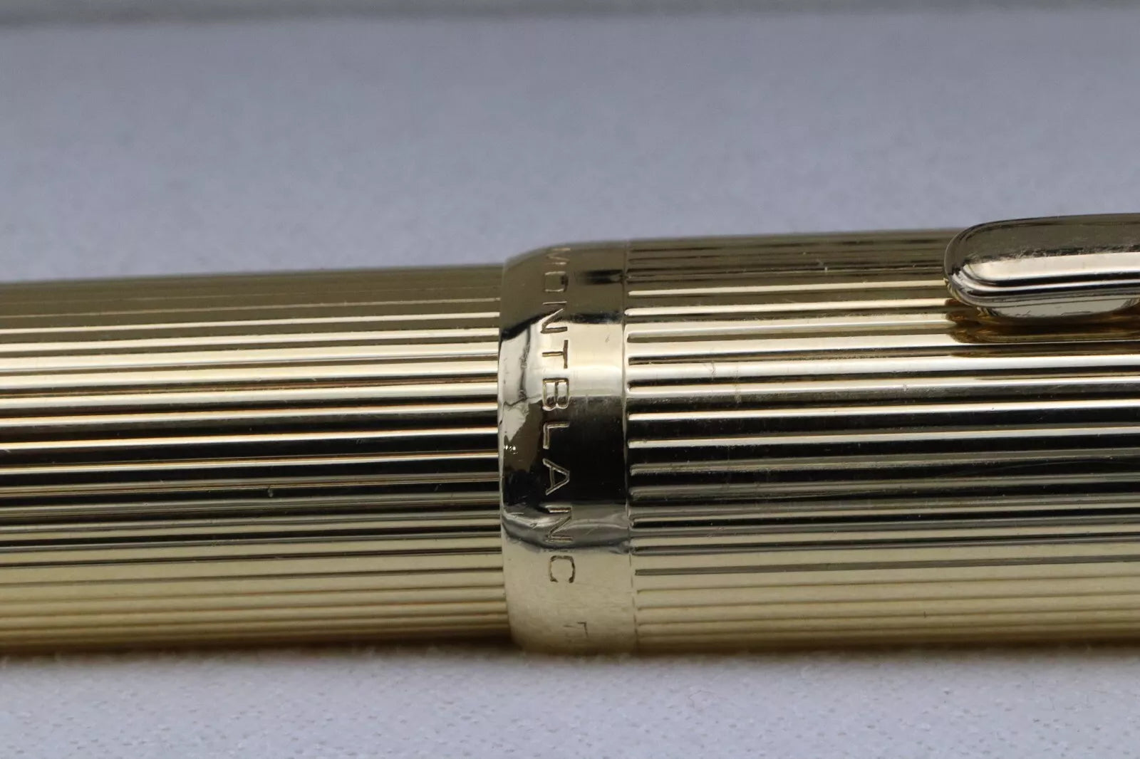 Montblanc Meisterstuck 149 Pinstripe Solid Gold Lefebvre Fountain Pen - EF Nib image 6