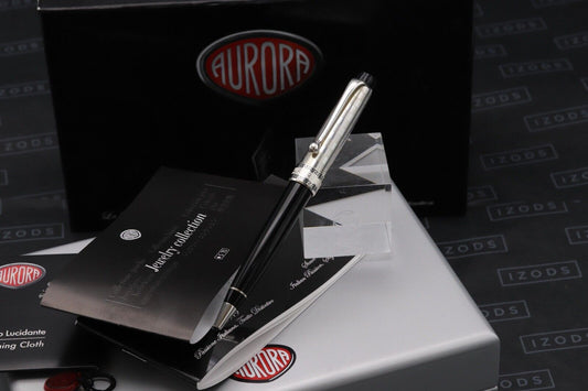 Aurora Optima Deco Sterling Silver Jewelry Collection Ballpoint Pen - UNUSED image 0