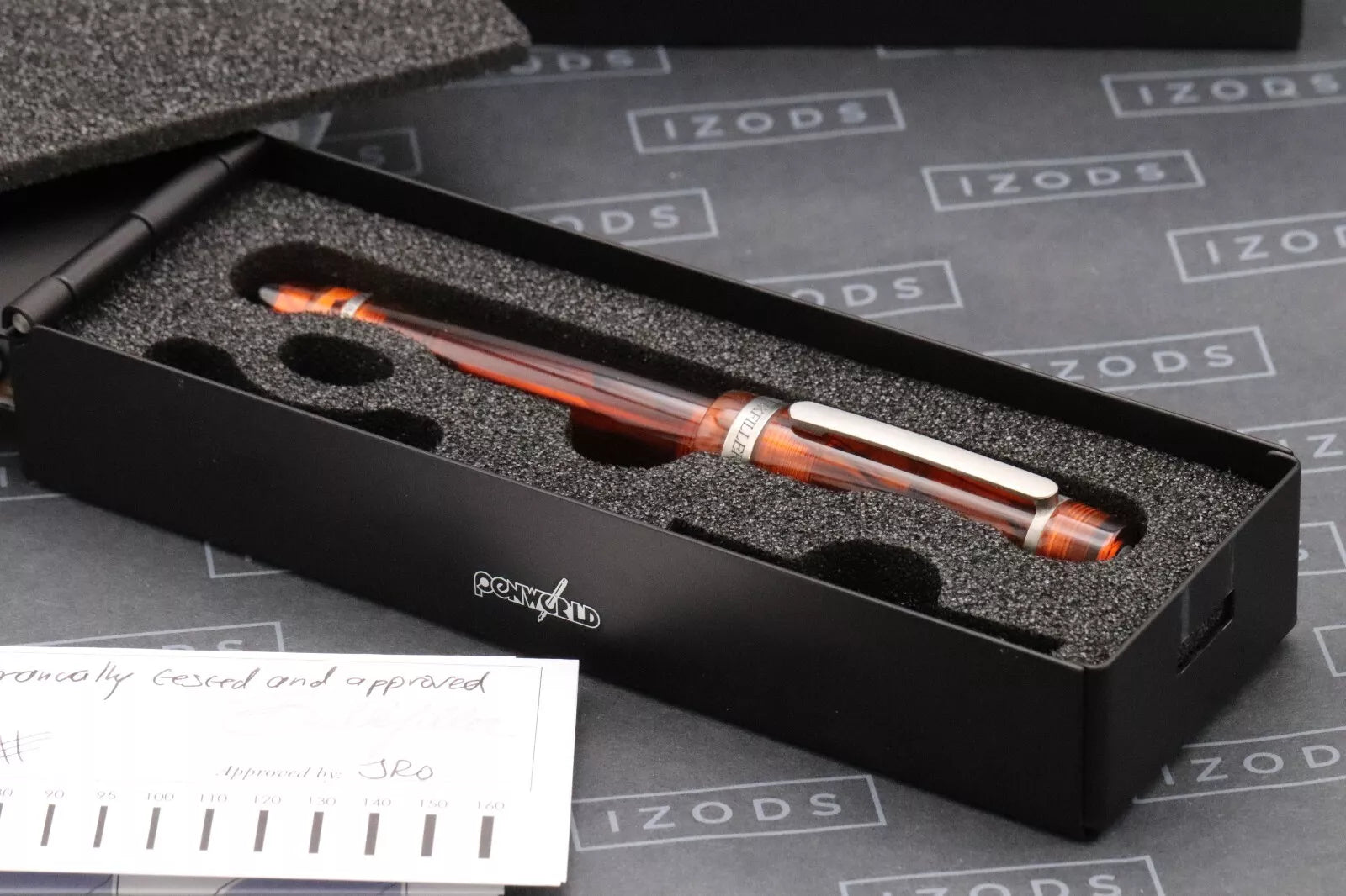 Conid Bulkfiller Kingsize Wild Tiger Titanium Fountain Pen - #8 14k EF Nib image 8