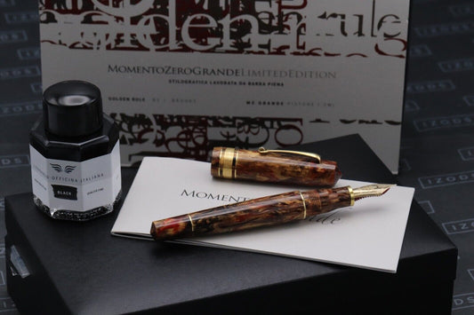 Leonardo Momento Zero Grande Golden Rule LE70 Fountain Pen image 0