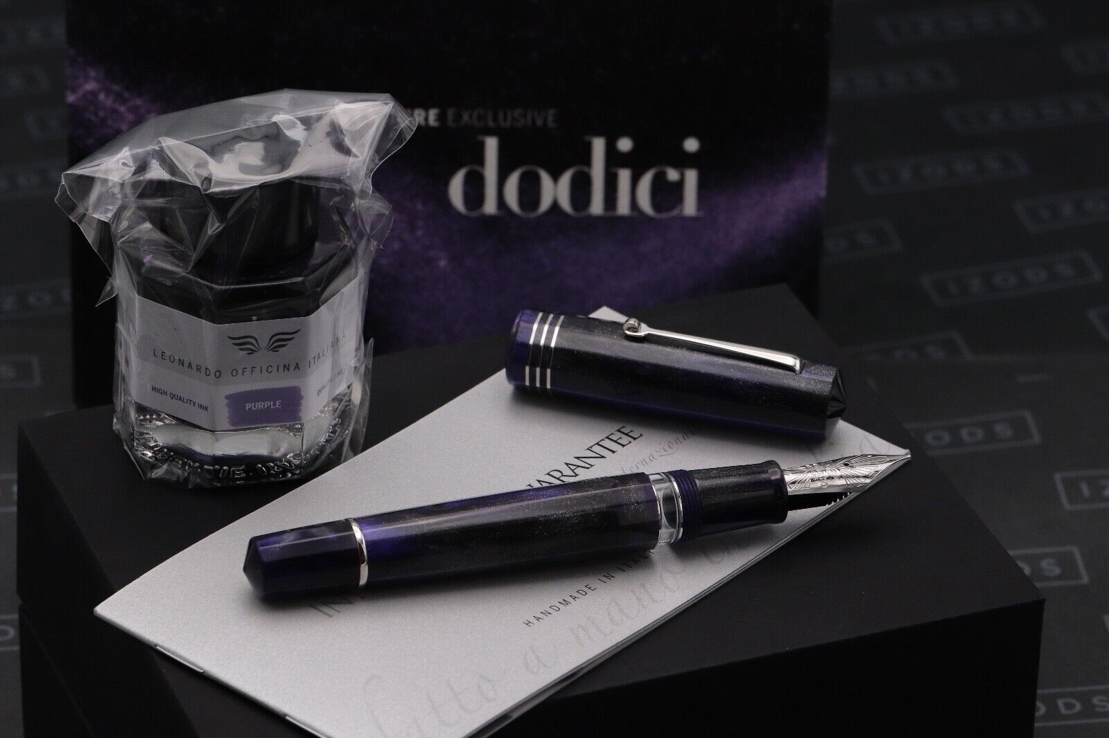 Leonardo Dodici Midnight Primary Manipulation LE73 Fountain Pen - EF - UNUSED image 0