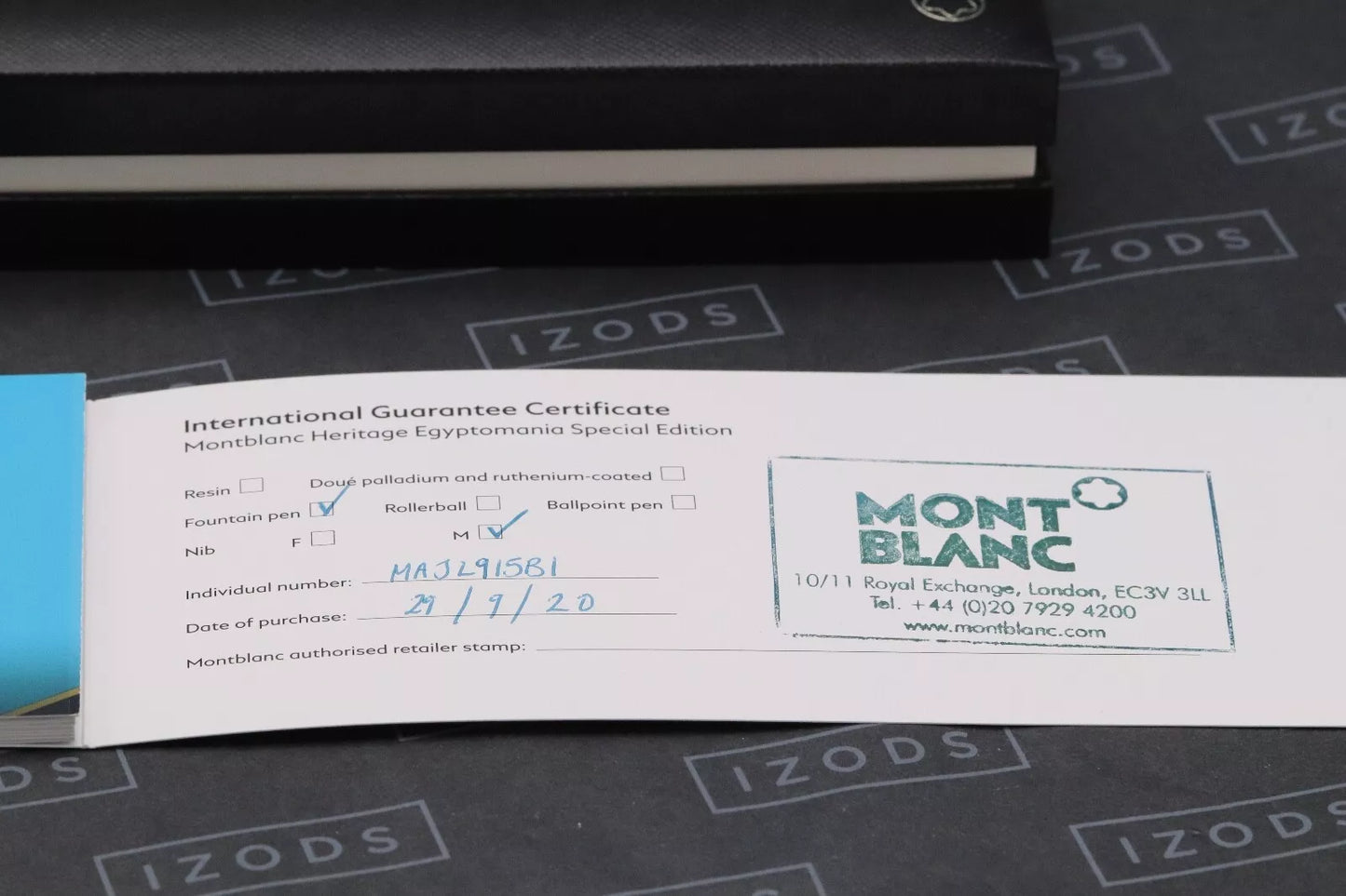 Montblanc Heritage Egyptomania Special Edition Black Fountain Pen image 8