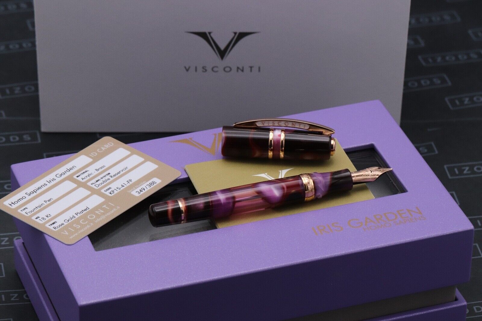 Visconti Homo Sapiens Iris Garden LE388 Fountain Pen - UNUSED image 0