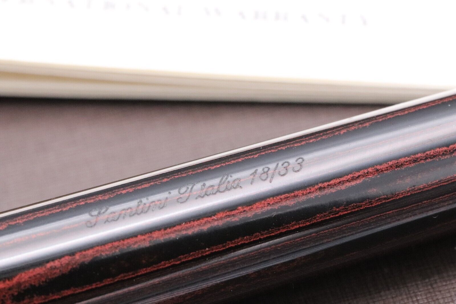 Santini Giant 8 Cherry Ebonite LE33 Fountain Pen - #8 EF Nib image 5