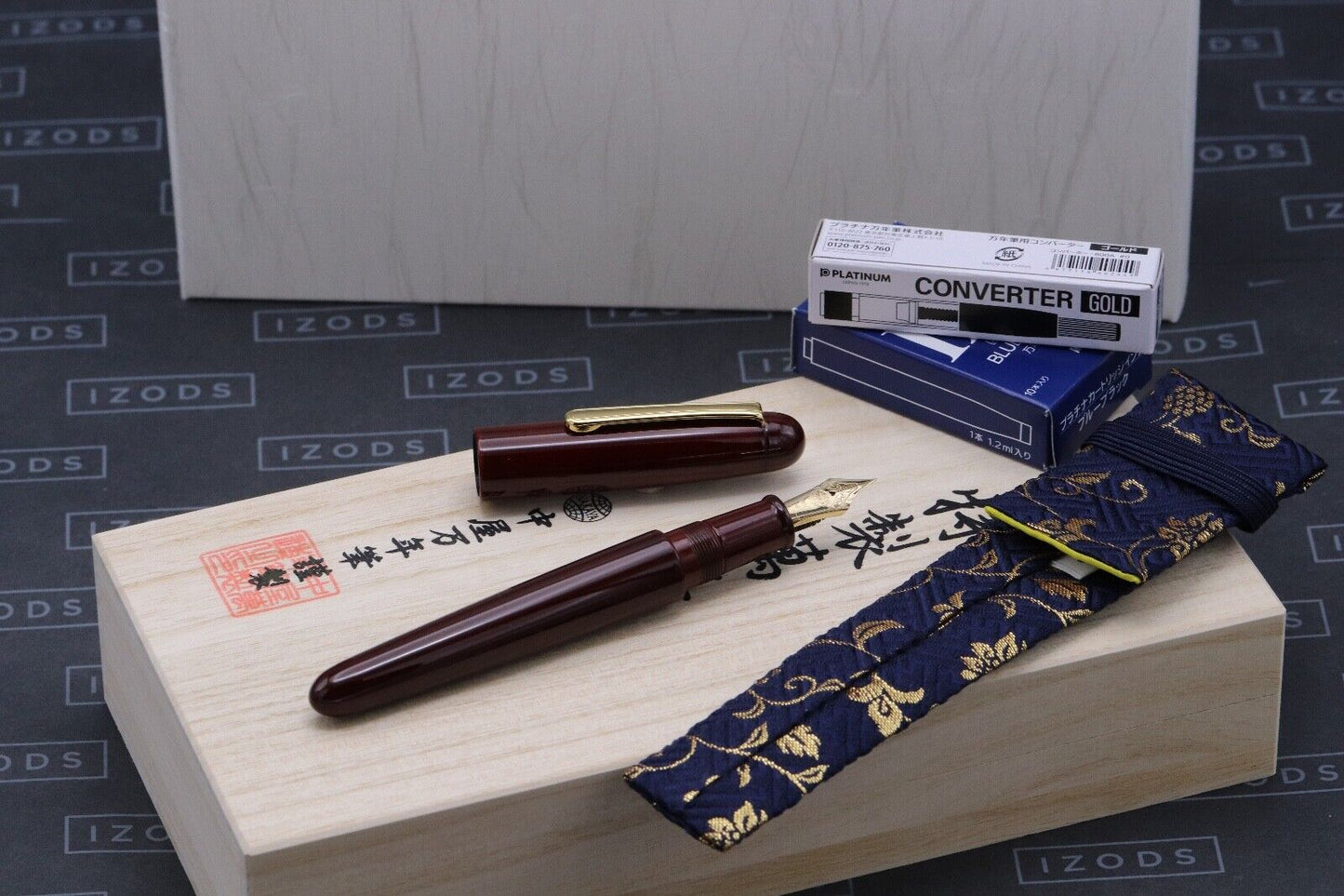 Nakaya Portable Writer Aka-Tamenuri Fountain Pen - UNUSED image 0