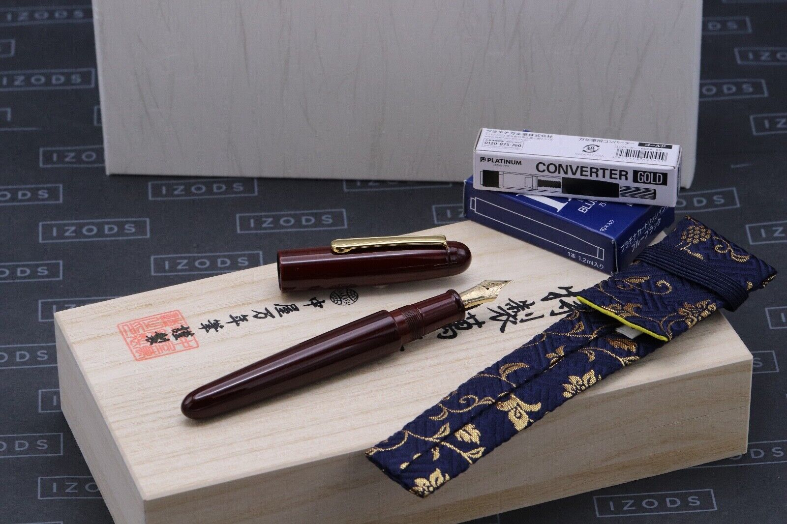 Nakaya Portable Writer Aka-Tamenuri Fountain Pen - UNUSED image 0