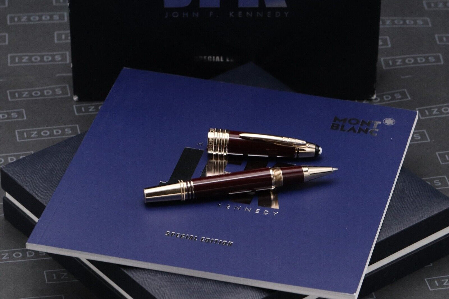 Montblanc Great Characters John F. Kennedy JFK Burgundy Rollerball Pen image 0