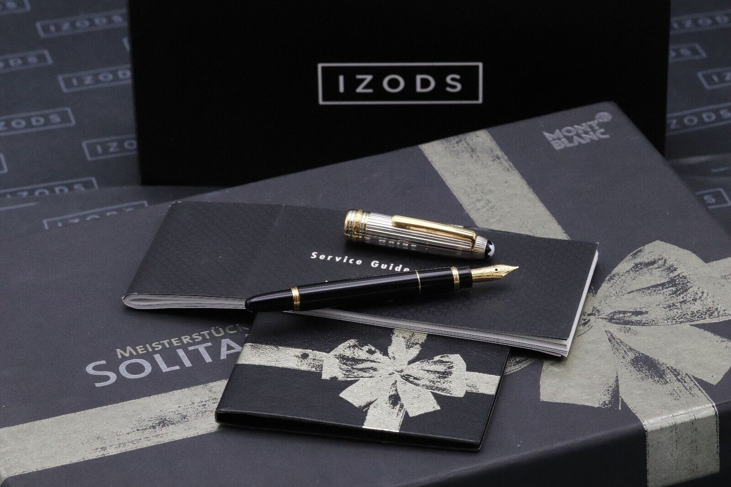 Montblanc Meisterstück 114 Mozart Pinstripe Doue Fountain Pen Presentation Set image 0