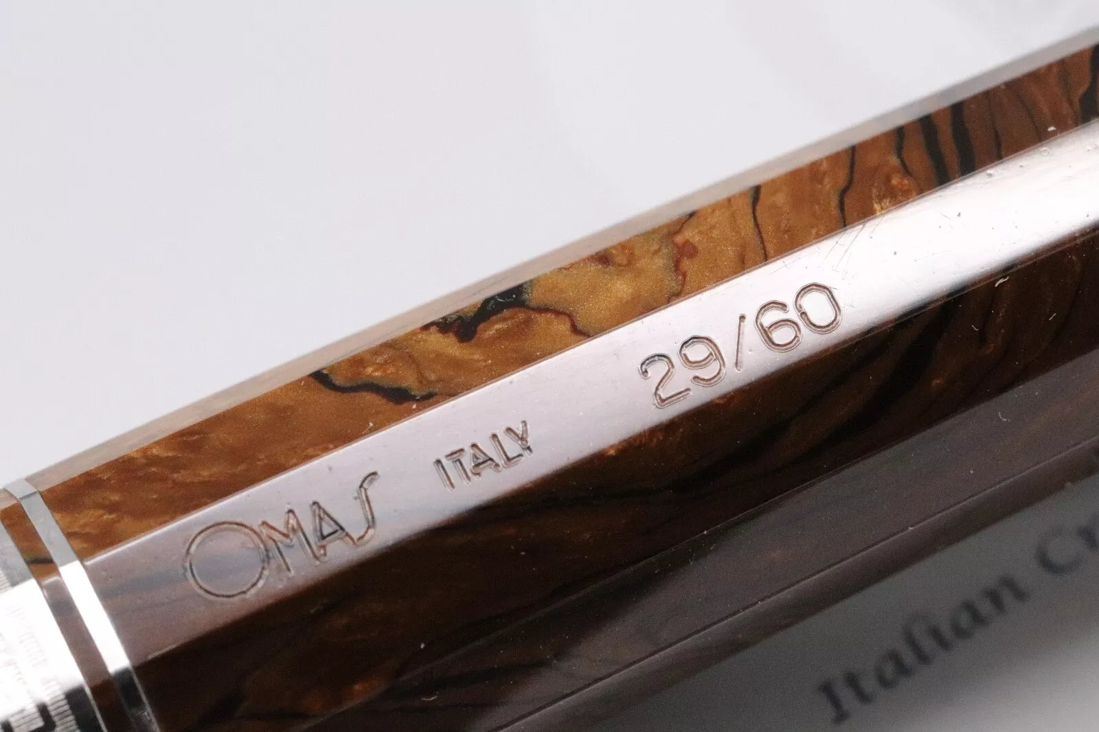 Omas Paragon Burlwood Celluloid LE60 HT Fountain Pen image 6