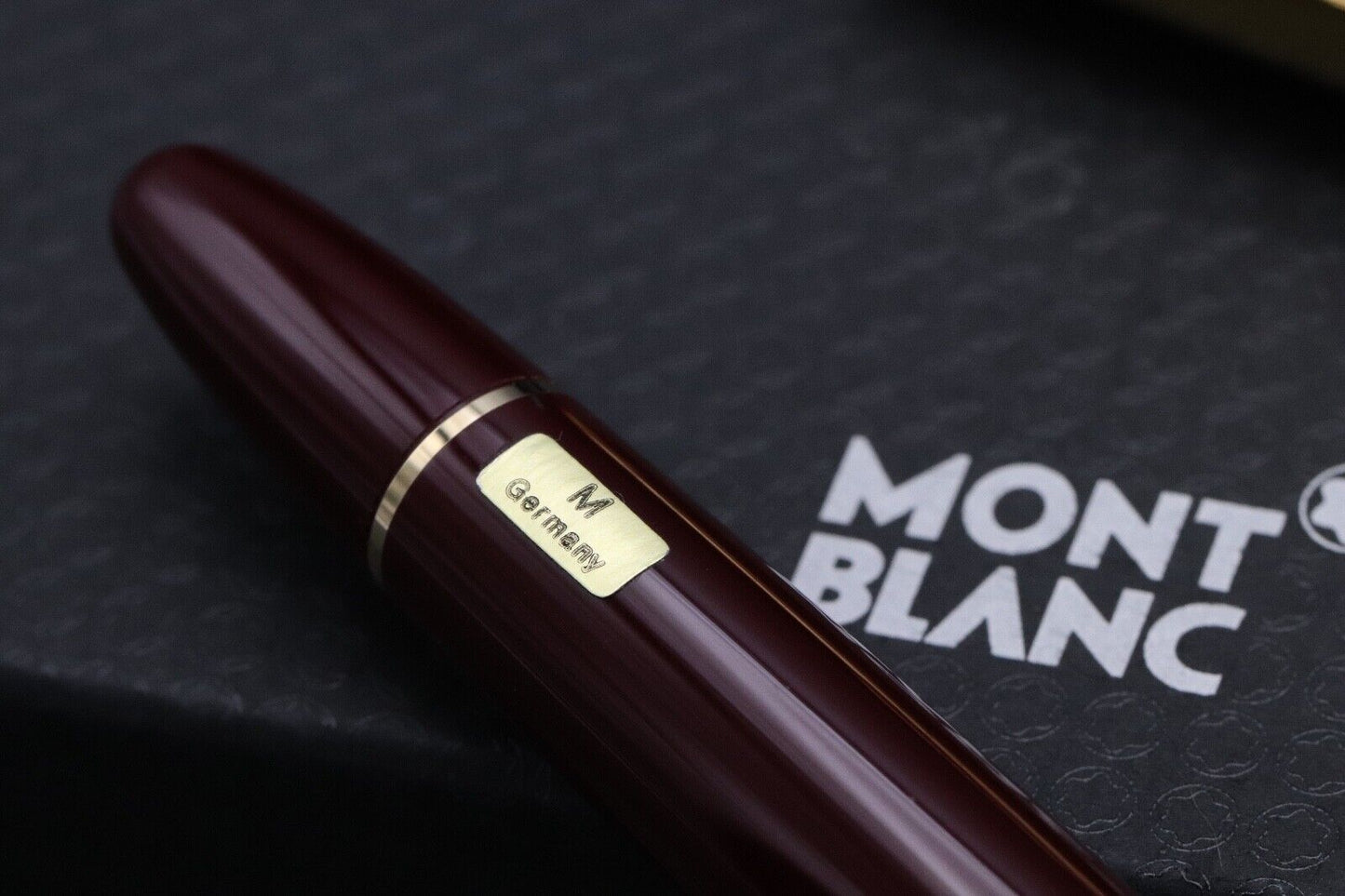 Montblanc Meisterstuck Traveller Bordeaux Vermeil Fountain Pen with Pouch image 4