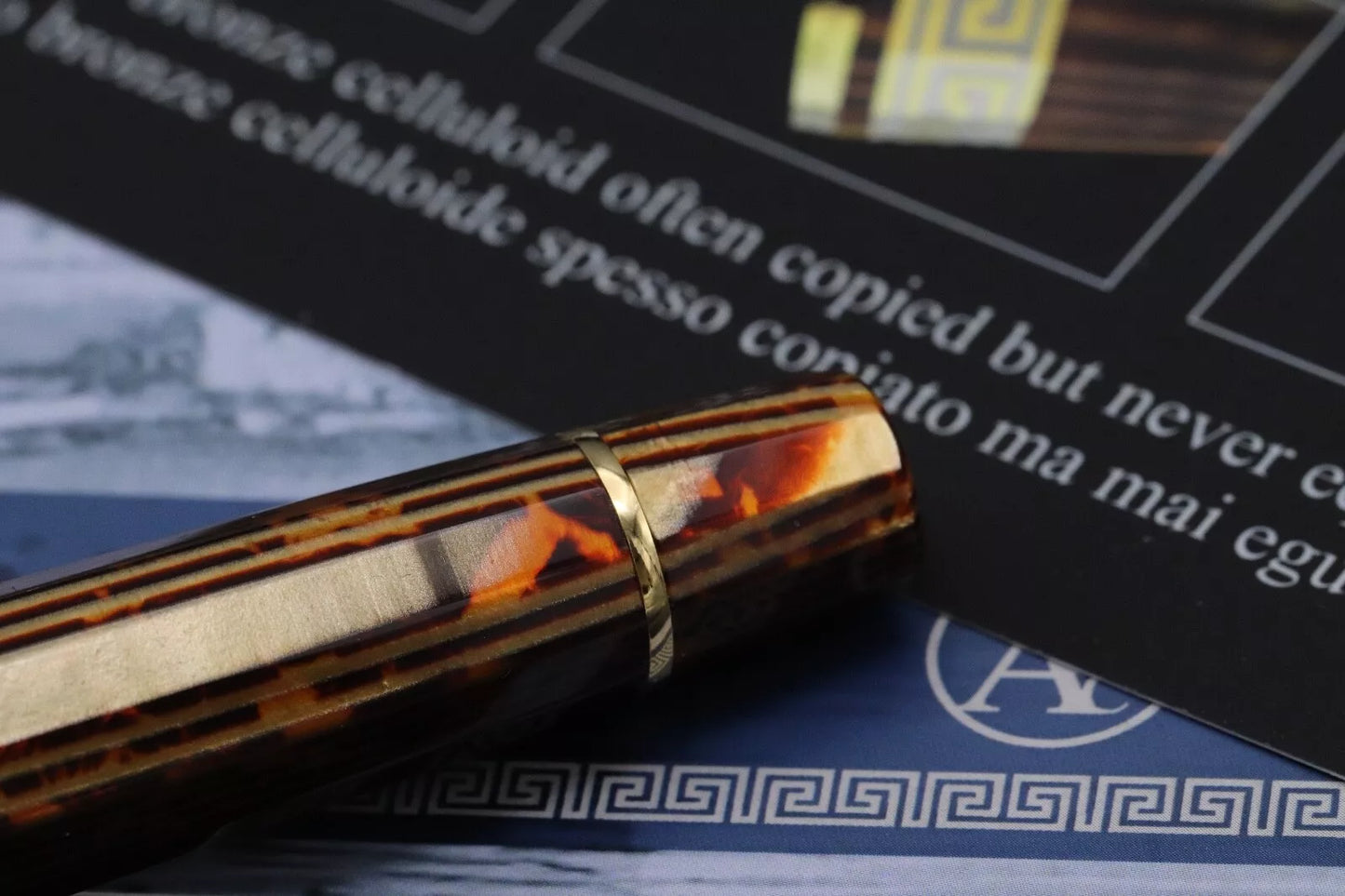 ASC Gladiatore Medio Arco Bronze Celluloid Fountain Pen - UNUSED image 7