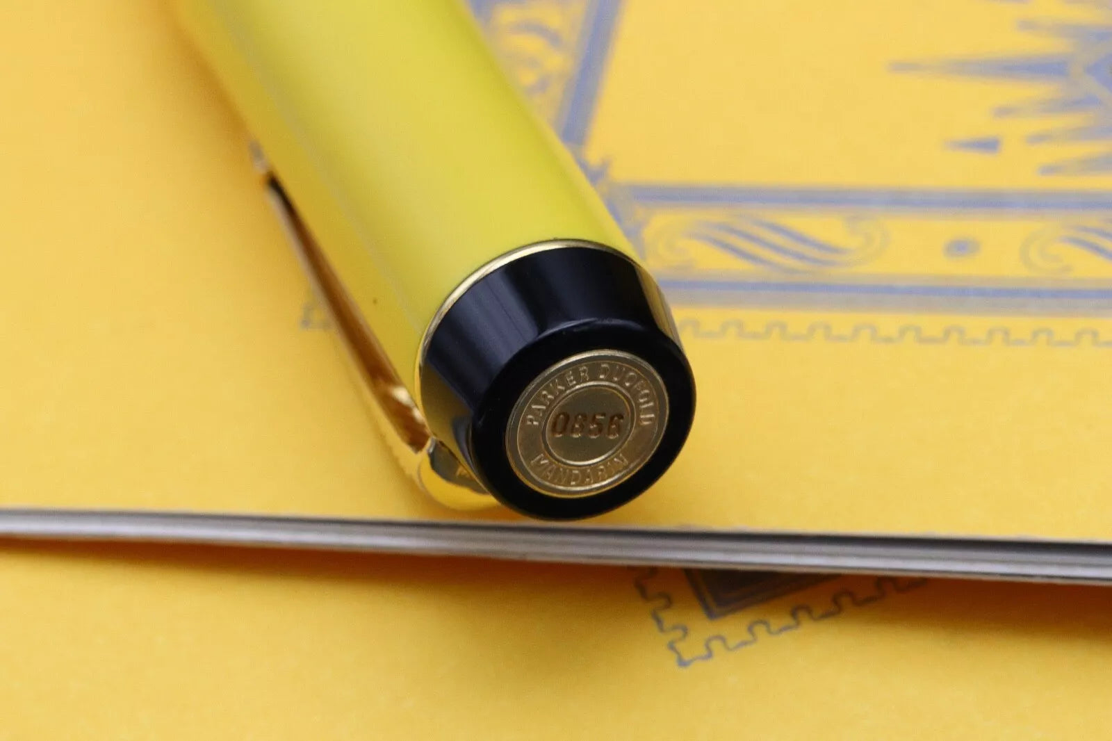 Parker Duofold Centennial Mandarin Yellow Limited Edition Fountain Pen image 6