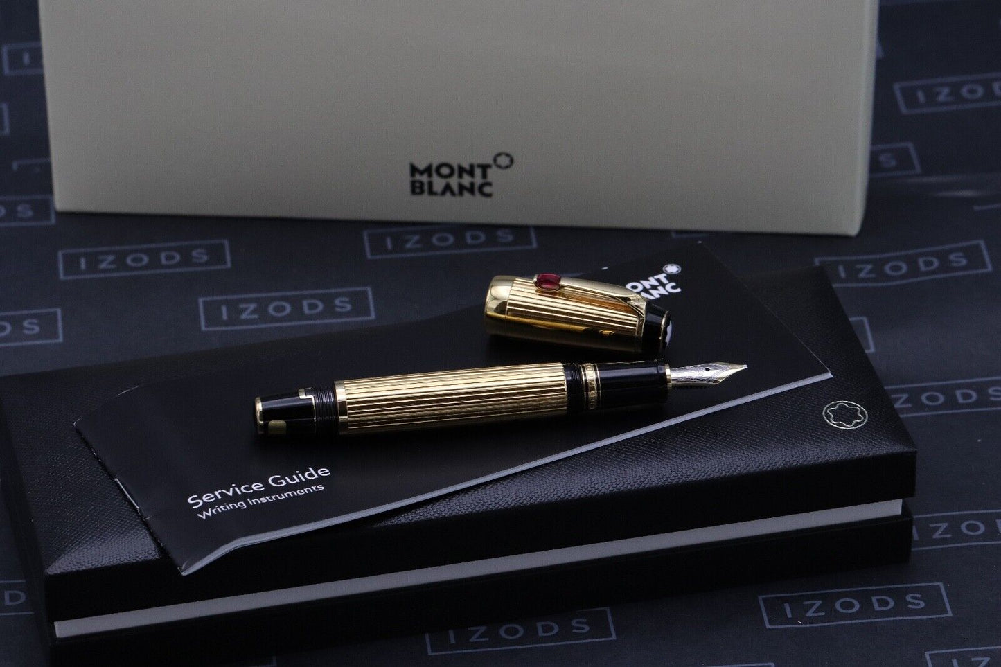 Montblanc Boheme Rouge Gold-Plated Fountain Pen - UNUSED - Broad Nib image 1