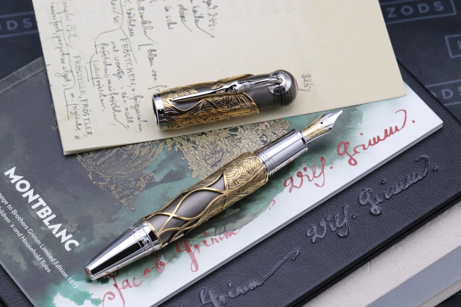 Montblanc Writers Edition Homage to Brothers Grimm 1812 Fountain Pen INKED ONCE image 1