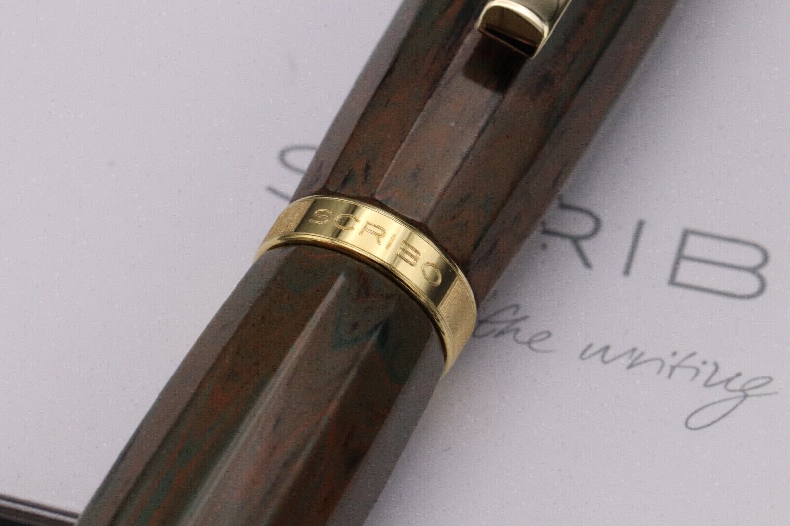 SCRIBO Feel Monte Cornero Ebonite LE90 Fountain Pen - 18k Broad Nib image 4