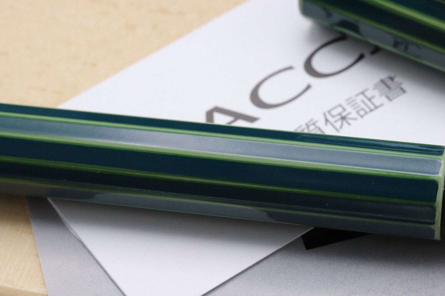 Taccia Kaku-Tate Urushi Ryuryoku Fountain Pen - EF Nib image 3