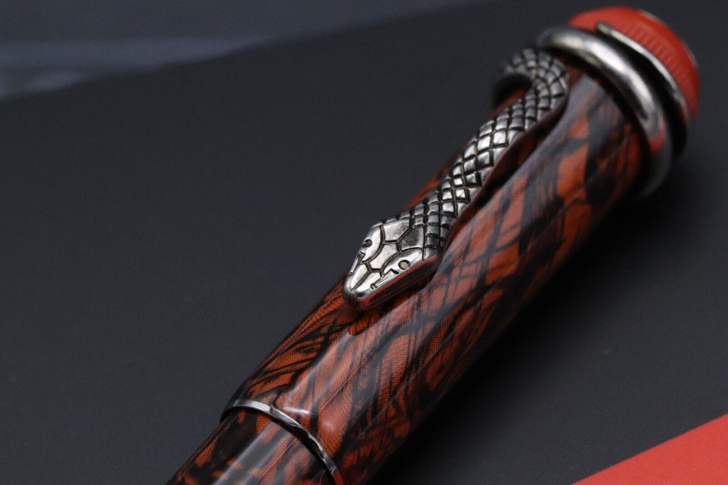 Montblanc Heritage Rouge et Noir Serpent Marble Ballpoint Pen image 2
