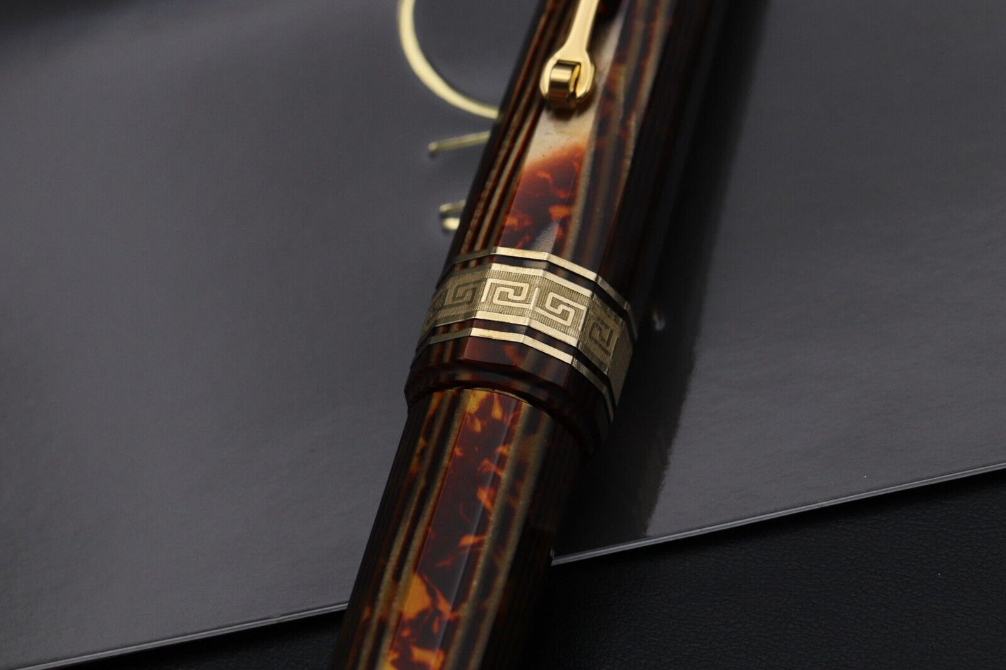 Omas Paragon Arco Bronze Gold Trim Fountain Pen - OMD Nib image 5