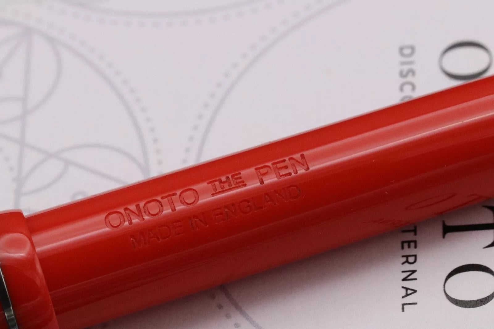 Onoto Magna Classic Rosso Custom 1/1 Fountain Pen - #8 Stub Nib Pablo at FPnibs image 5