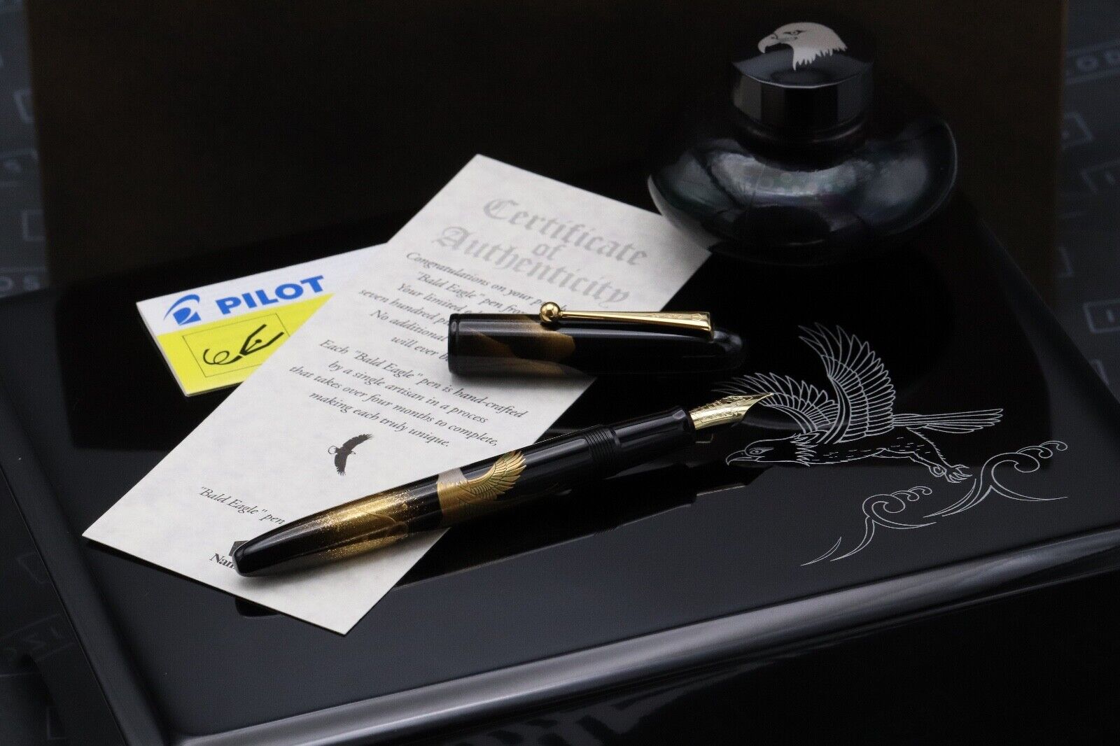 Namiki Bald Eagle Limited Edition Maki-e Fountain Pen image 0
