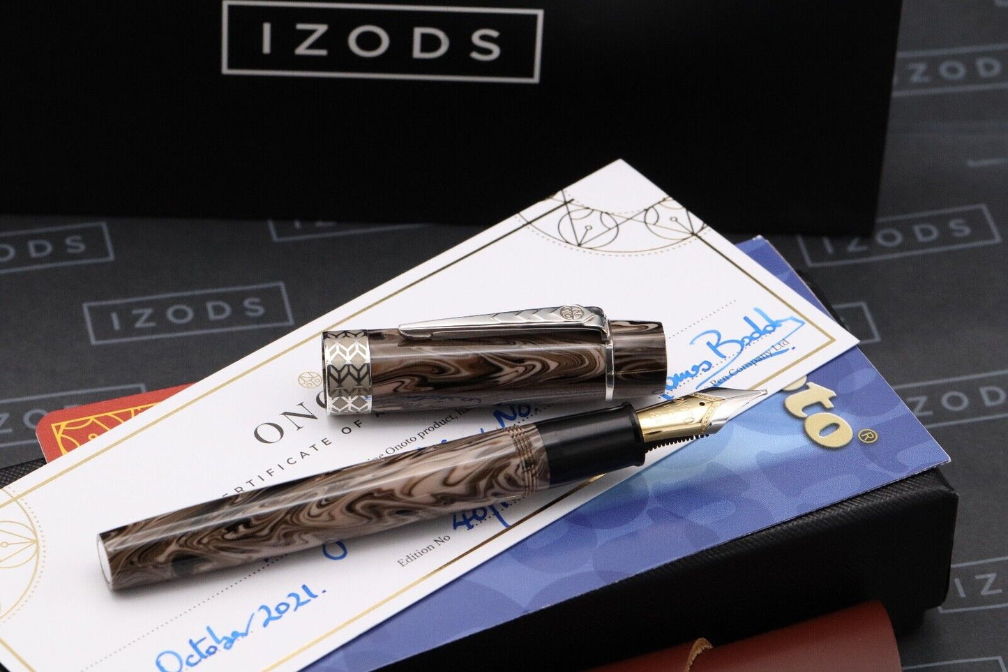 Onoto Magna Arabica Custom Fountain Pen - #8 18k CI Sorowka Nib image 1