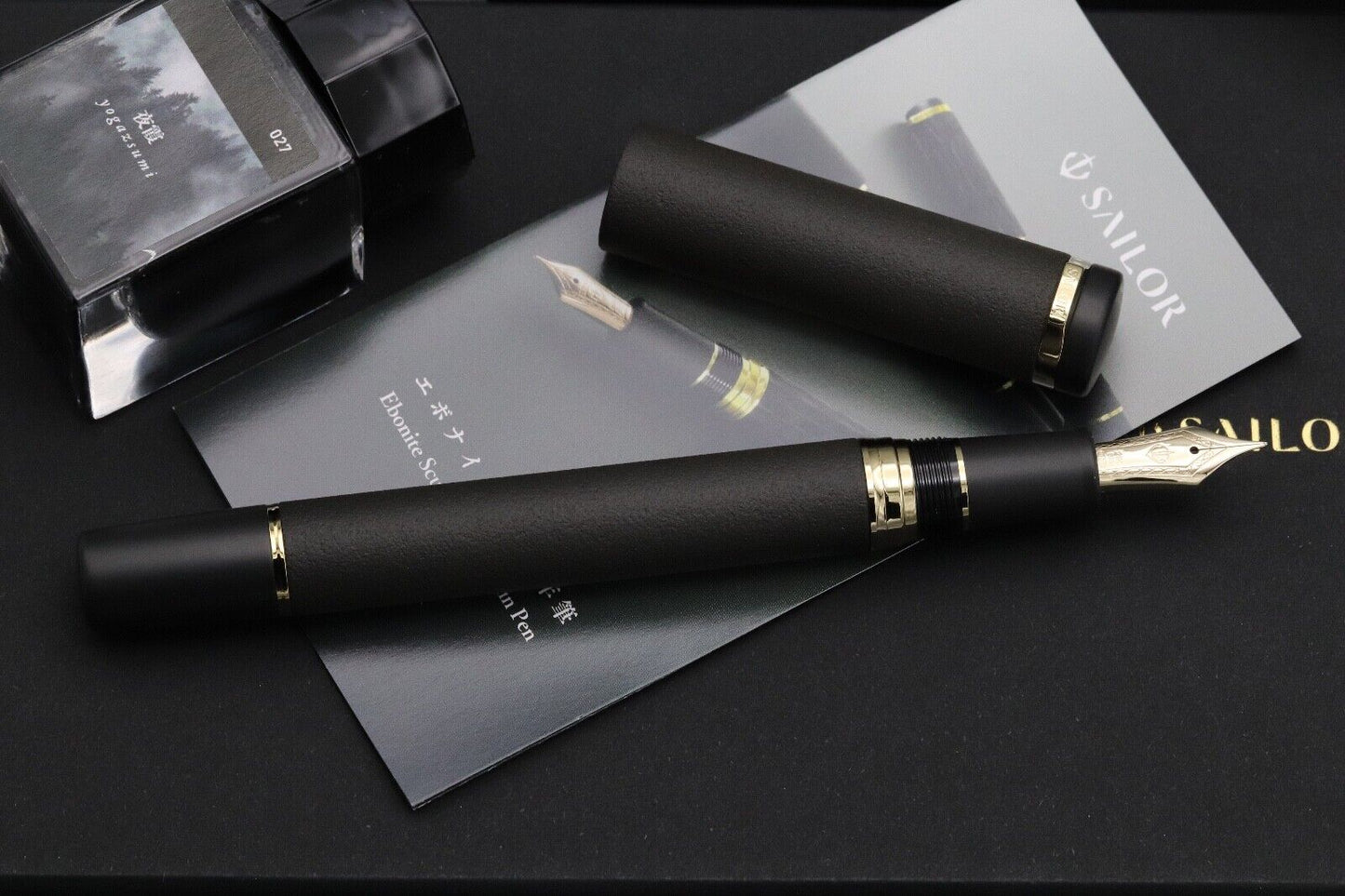 Sailor Ebonite Sculpture Yogazsumi Fountain Pen - UNUSED image 4