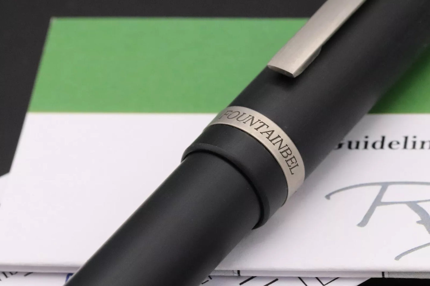 Conid Bulkfiller Regular Delrin Titanium Fountain Pen - #6 Black Ti EF Nib image 6