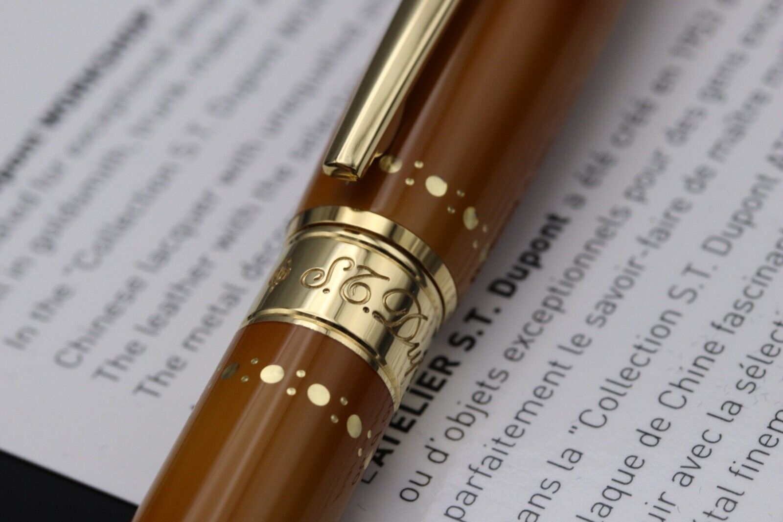 S.T. Dupont Line D Derby Gold Atelier Ballpoint Pen image 2