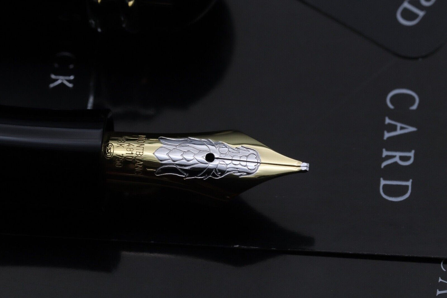 Montblanc Writers Edition Imperial Dragon Fountain Pen - Broad Nib image 2
