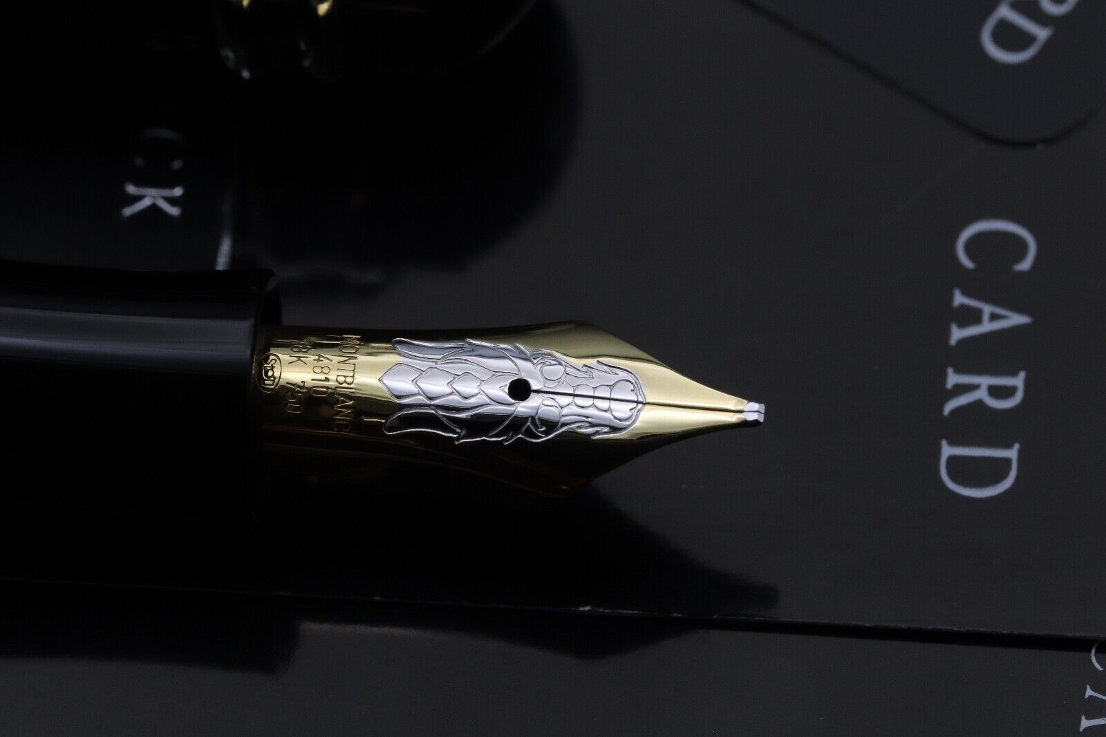 Montblanc Writers Edition Imperial Dragon Fountain Pen - Broad Nib image 2
